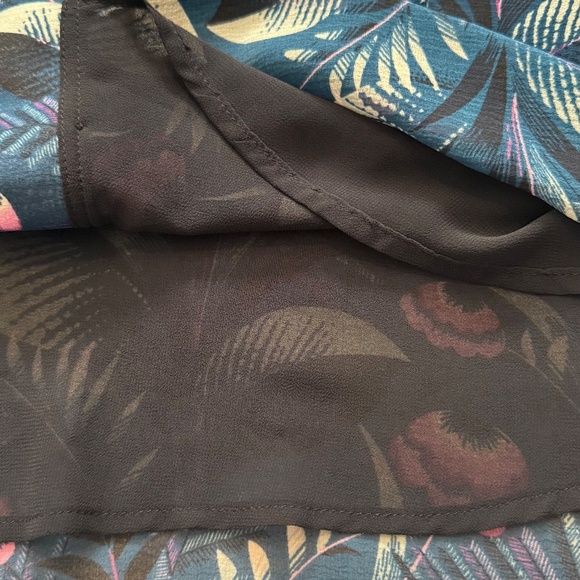 Anthropologie Long Sleeve Floral Sheer Blouse - Picture 6 of 11